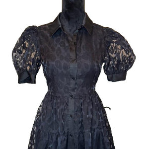 English Factory Black Midi Dress